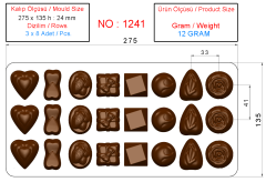 1241 - MOULE À CHOCOLAT EN POLYCARBONATE