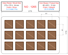 1265 -Moule Polycarbonate Chocolat