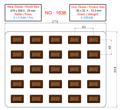 1638 - Special Chocolate Polycarbonate Mold