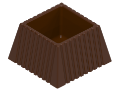 0031 - Square hollow polycarbonate chocolate mold