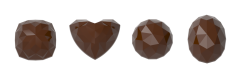 1669 - Moule en polycarbonate pour chocolat et cristaux mixtes
