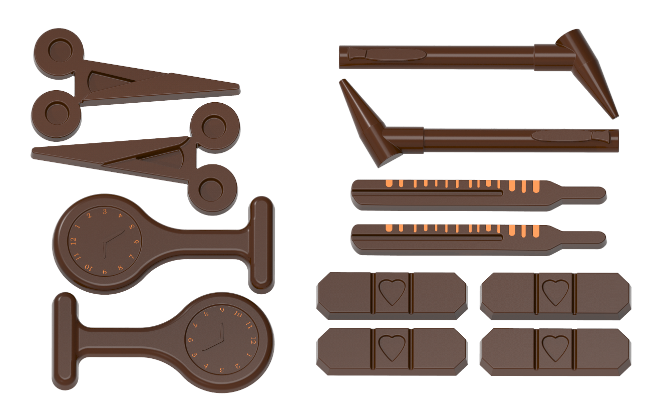 1675 - Moule en polycarbonate pour chocolat Doctor Set
