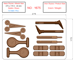 1675 - Moule en polycarbonate pour chocolat Doctor Set