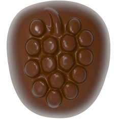 0085 - Moule à Chocolat Moelleux Raisin
