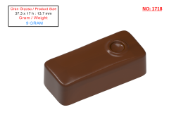 1718 - Rectangular Praline Chocolate Polycarbonate Mold