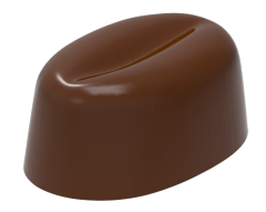 0100 - Oval Coffee Bean Praline Chocolate Mold
