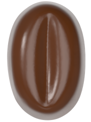 0100 - Oval Kahve Çekirdeği Pralin Çikolata Kalıbı