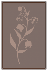 1723 - Moule rectangulaire en polycarbonate décoré pour chocolat