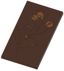 1731 - Tablet Çikolata Polikarbonat Kalıp