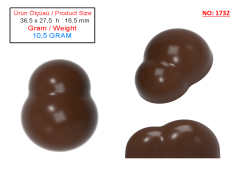 1732 - Chocolate Polycarbonate Mold