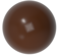 1745 - Moule hémisphérique en polycarbonate pour chocolat