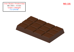 75 grammes Moule à chocolat de Dubaï - 0131