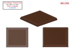 1753 - Moule en polycarbonate pour chocolat Madlen