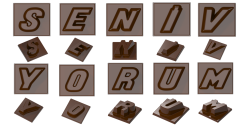 1787 - Lettered Chocolate Polycarbonate Mold