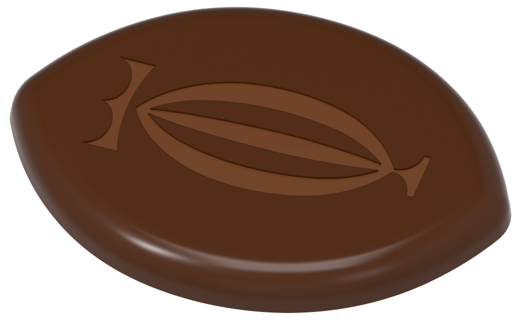 1798 - Oval Çikolata Polikarbonat Kalıp