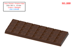 1808 - Moule en polycarbonate pour tablettes de chocolat