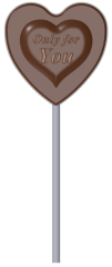 0203 - Lolipop Kalp Çikolata Kalıbı