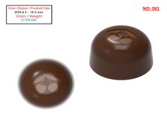 0061 - Kiraz Desenli Bonbon Çikolata Kalıbı