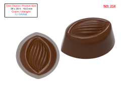 0214 - Oval Pralin Çikolata Kalıbı