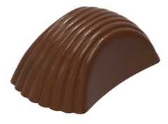 0220 - Moule à Chocolat Praliné Rayé Ovale Rectangulaire