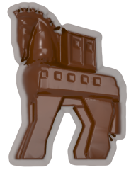 0236 - Trojan Horse Praline Chocolate Mold