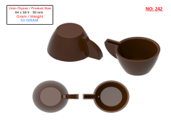 0242 - Kahve Fincanı Çikolata Kalıbı