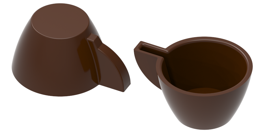 0242 - Kahve Fincanı Çikolata Kalıbı