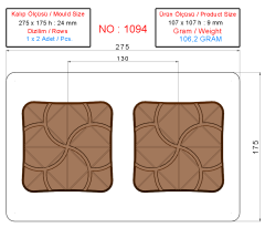1094 - Asimetrik Tablet Çikolata