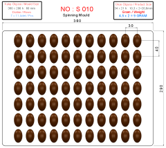 S-010 - Spinning Ellipse Chocolate Mold