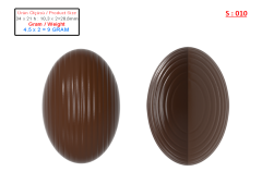 S-010 - Spinning Ellipse Chocolate Mold