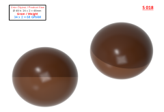 S-018 - Spinning Chocolate Bomb Mold