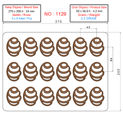 1129 - Dekoratif Bal Peteği Kalıbı