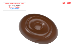 1143 - Oval Spesiyal Çikolata Kalıbı