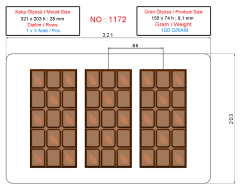 1172 - Moule Tablette à Chocolat