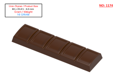 1174 - MOULE BARRE DE CHOCOLAT