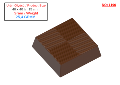 1190 - MOULE À CHOCOLAT ENVELOPPÉ